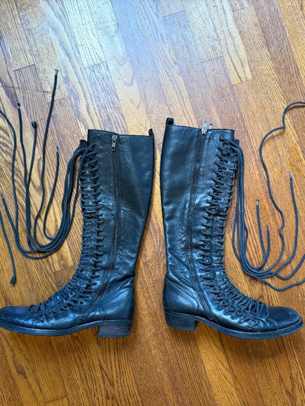Ann Demeulemeester Triple Lace Boots FY08 - Picture 4 of 16